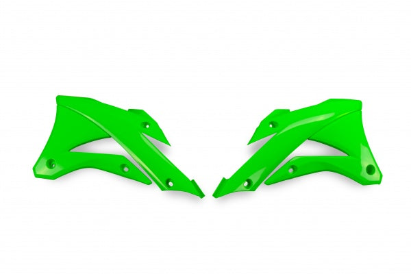 Kawasaki KX Radiator Covers - Neon Green - KA04728#AFLU