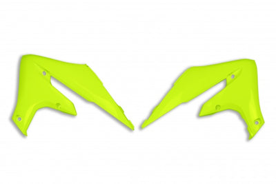 Yamaha WRF Radiator Covers - Neon Yellow - YA04858#DFLU