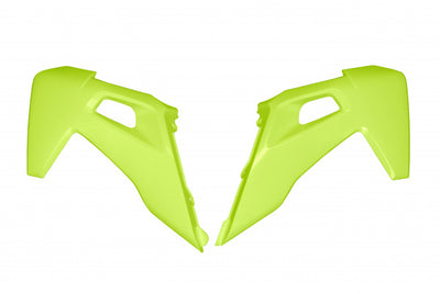 Husqvarna FE Radiator Covers - Neon Yellow - HU03390#DFLU