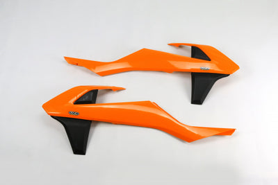 KTM EXC Radiator Covers - Orange-Black - KT04061#999