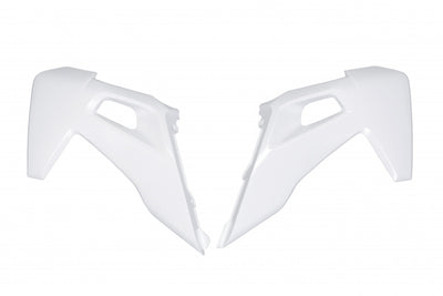 Husqvarna TE Radiator Covers - White 20-26 - HU03390#040