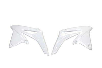 Suzuki RMZ Radiator Covers - White-Black - SU04917#041