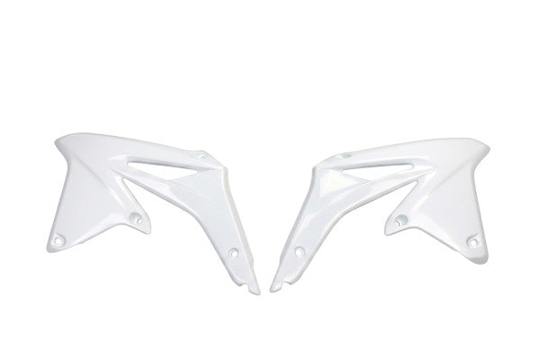 Suzuki RMZ Radiator Covers - White-Black - SU04917#041