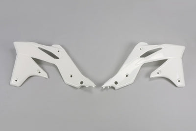 Kawasaki KXF Radiator Covers - White - KA04725#047