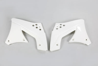 Kawasaki KXF Radiator Covers - White - KA04703#047