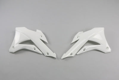 Kawasaki KX Radiator Covers - White - KA04728#047