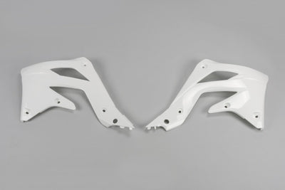 Kawasaki KXF Radiator Covers - White - KA04719#047