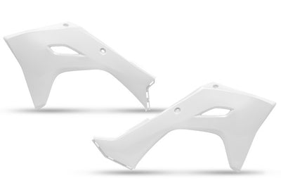 Kawasaki KXF Radiator Covers - White - KA04761#047