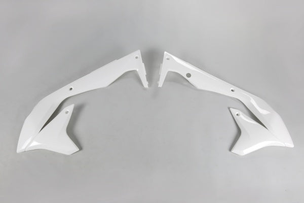 Kawasaki KXF Radiator Covers - White - KA04736#047
