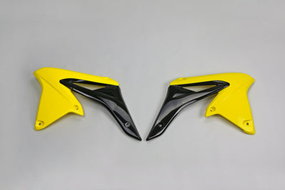Suzuki RMZ Radiator Covers - Yellow-Black - SU04928#102