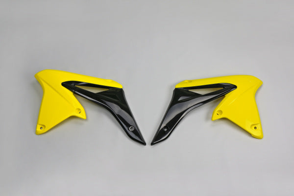 Suzuki RMZ Radiator Covers - Yellow-Black - SU04928#102