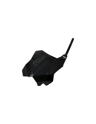 Kawasaki KXF Front Number Plate - Black - KA04738#001