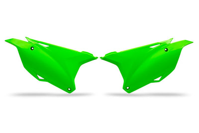 Kawasaki KX Side Panels - Neon Green - KA04729#AFLU