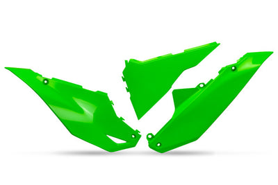 Kawasaki KXF Side Panels - Neon Green - KA04762#AFLU