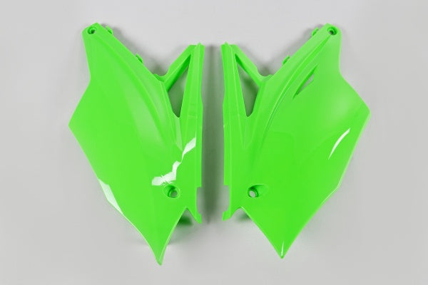 Kawasaki KXF Side Panels - Neon Green - KA04737#AFLU