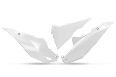 Kawasaki KXF Side Panels - White - KA04762#047
