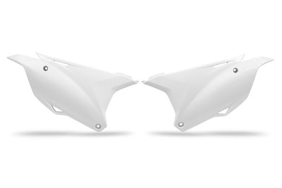 Kawasaki KX Side Panels - White - KA04729#047
